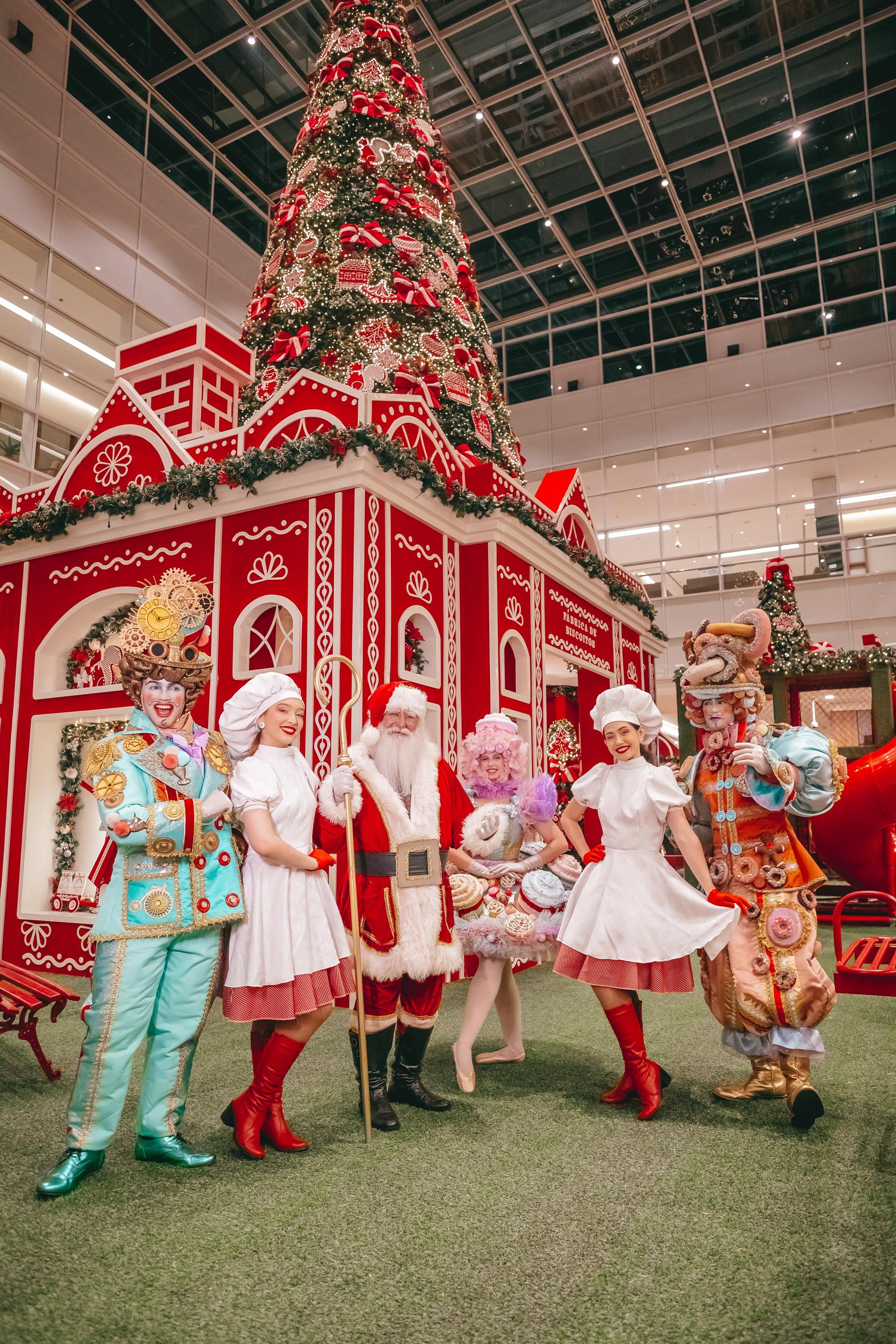 A ESPERADA DECORAO DE NATAL DO RIBEIROSHOPPING EST CHEGANDO