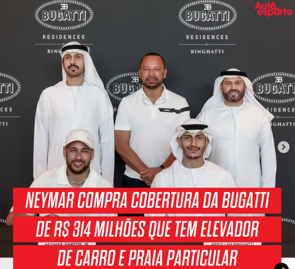 NEYMAR COMPRA COBERTURA DA BUGATTI