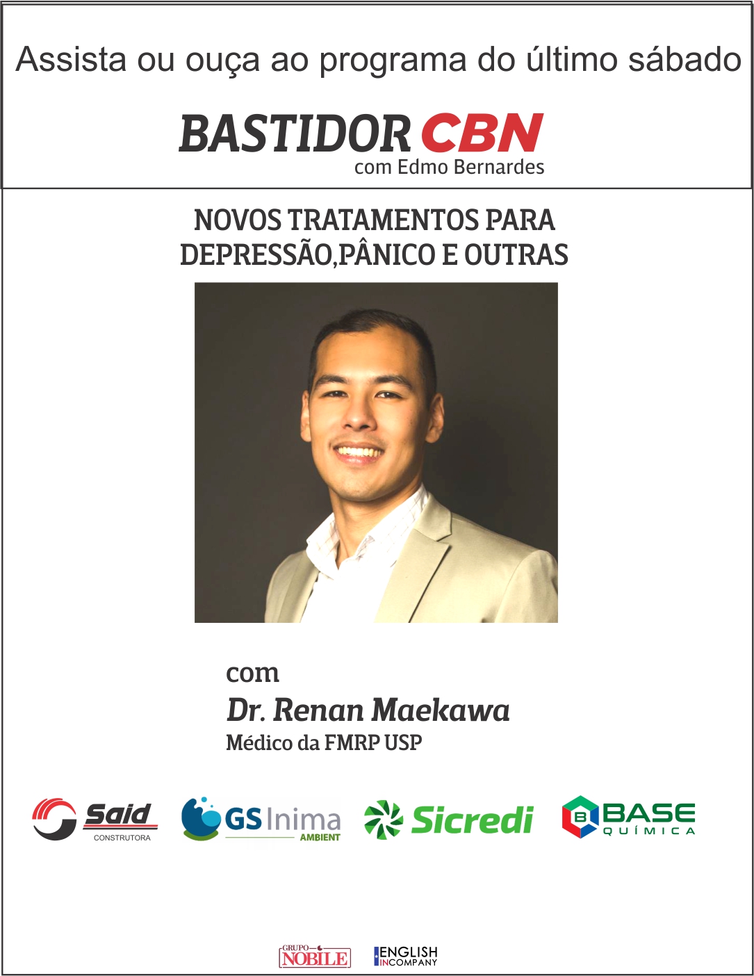 Assista o programa BASTIDOR CBN 10 05 25 Renan Maekawa