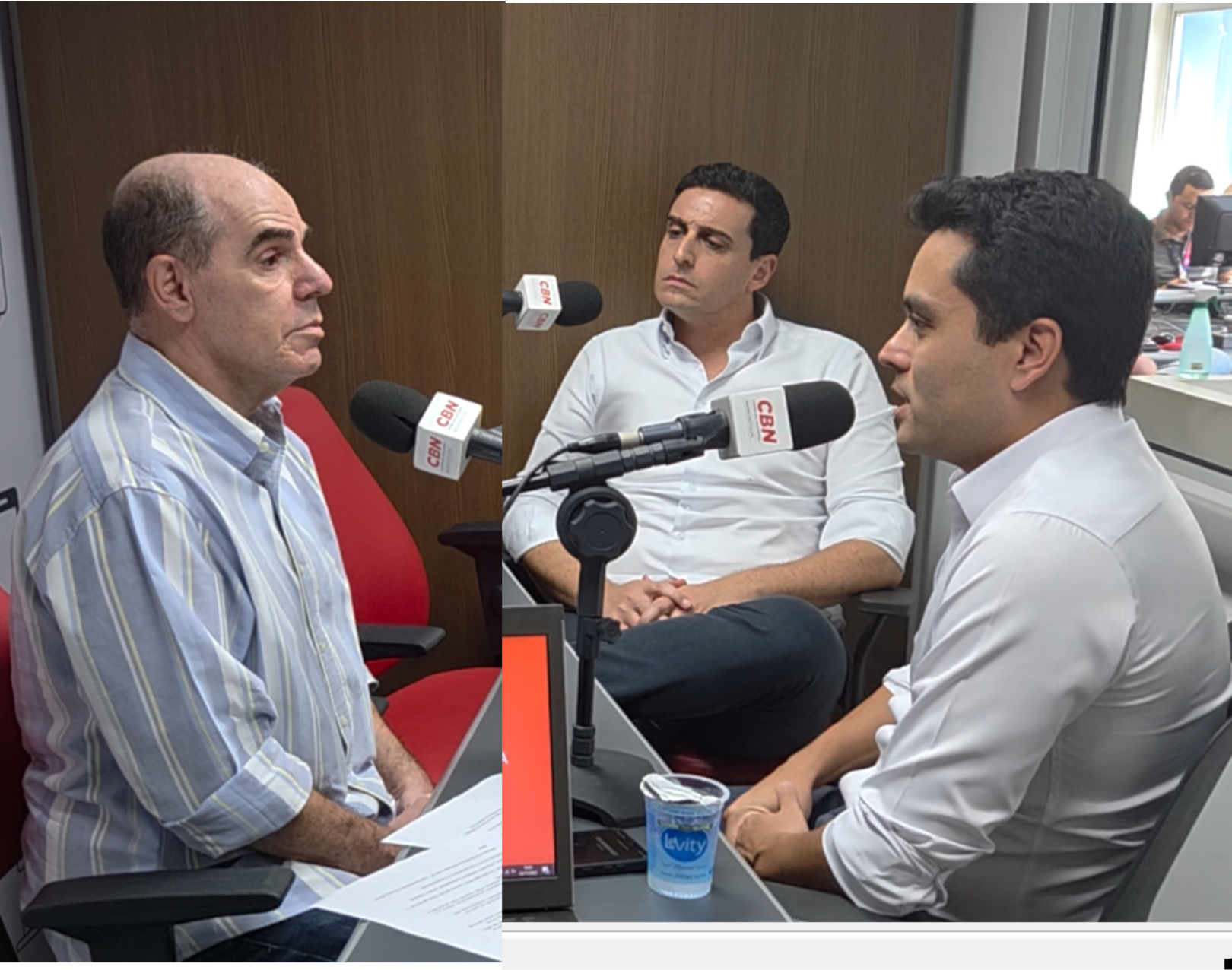 BASTIDOR CBN COM AUGUSTO COLLAO E THIAGO SAID