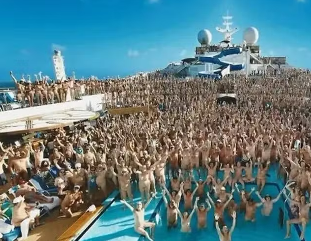 FEBRE NOS ESTADOS UNIDOS, CRUZEIROS NUDISTAS T�M UMA S�RIE DE REGRAS