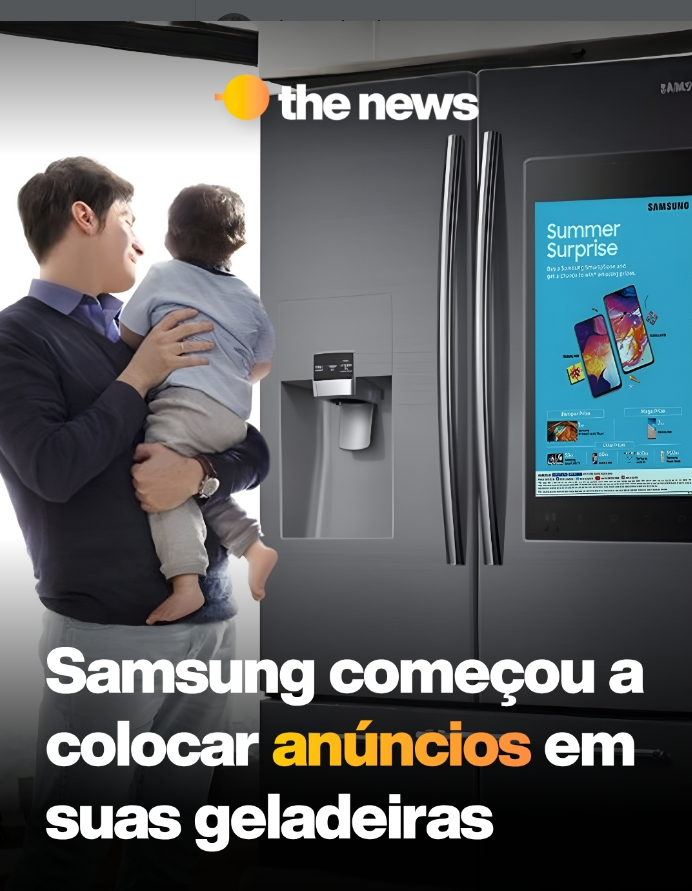 A Samsung come�ou a exibir an�ncios nas geladeiras inteligentes