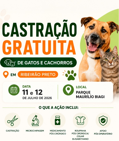 CASTRA��O GRATUITA EM RIBEIR�O PRETO