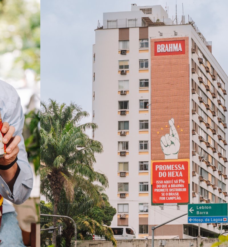 Campanha da Brahma promete cerveja gr�tis se o Brasil conquistar o Hexa.