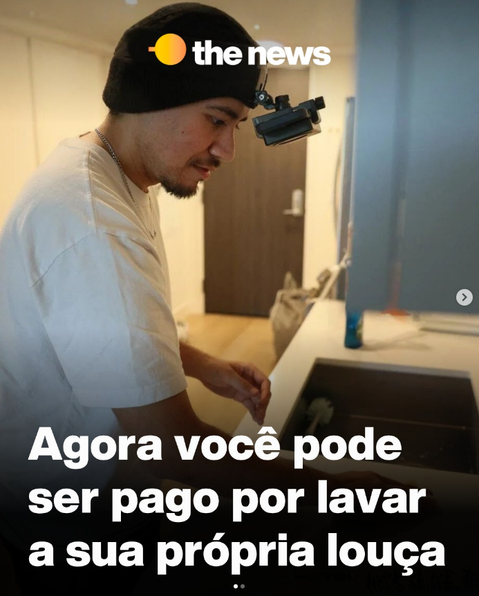 Moradores de Los Angeles est�o prendendo c�meras na cabe�a enquanto realizam tarefas dom�sticas, como cozinhar, lavar lou�a e at� limpar o fog�o.