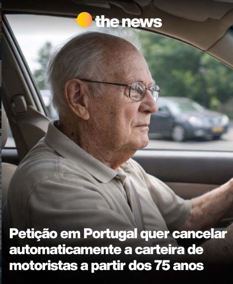 Uma peti��o lan�ada no in�cio de abril prop�e a proibi��o de dirigir a partir dos 75 anos.