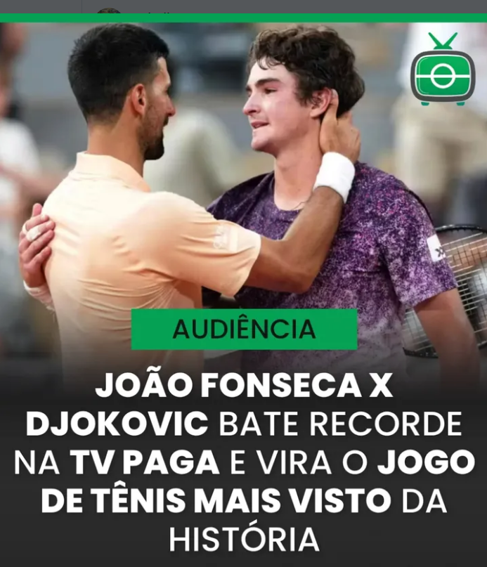 VIT�RIA HIST�RICA DE JO�O FONSECA BATE RECORDE NA TV PAGA!!!
