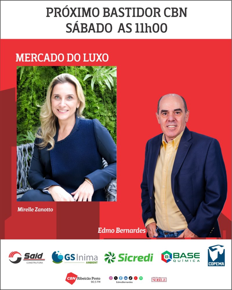 Veja o que vai acontecer no Bastidor CBN do pr�ximo s�bado.